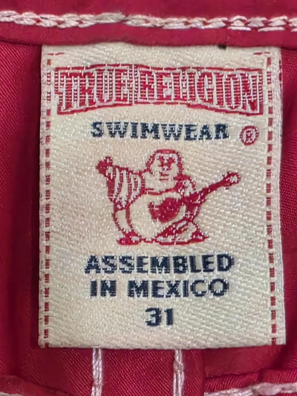 True Religion Men's Red Board Shorts
